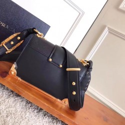 Prada Cahier Shoulder Bag In Black Leather 704