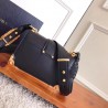 Prada Cahier Shoulder Bag In Black Leather 704