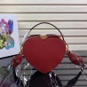 Prada Odette Heart Bag In Red Saffiano Leather 039