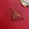 Prada Odette Heart Bag In Red Saffiano Leather 039