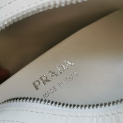 Prada Supernova Small Handbag In White Leather 961