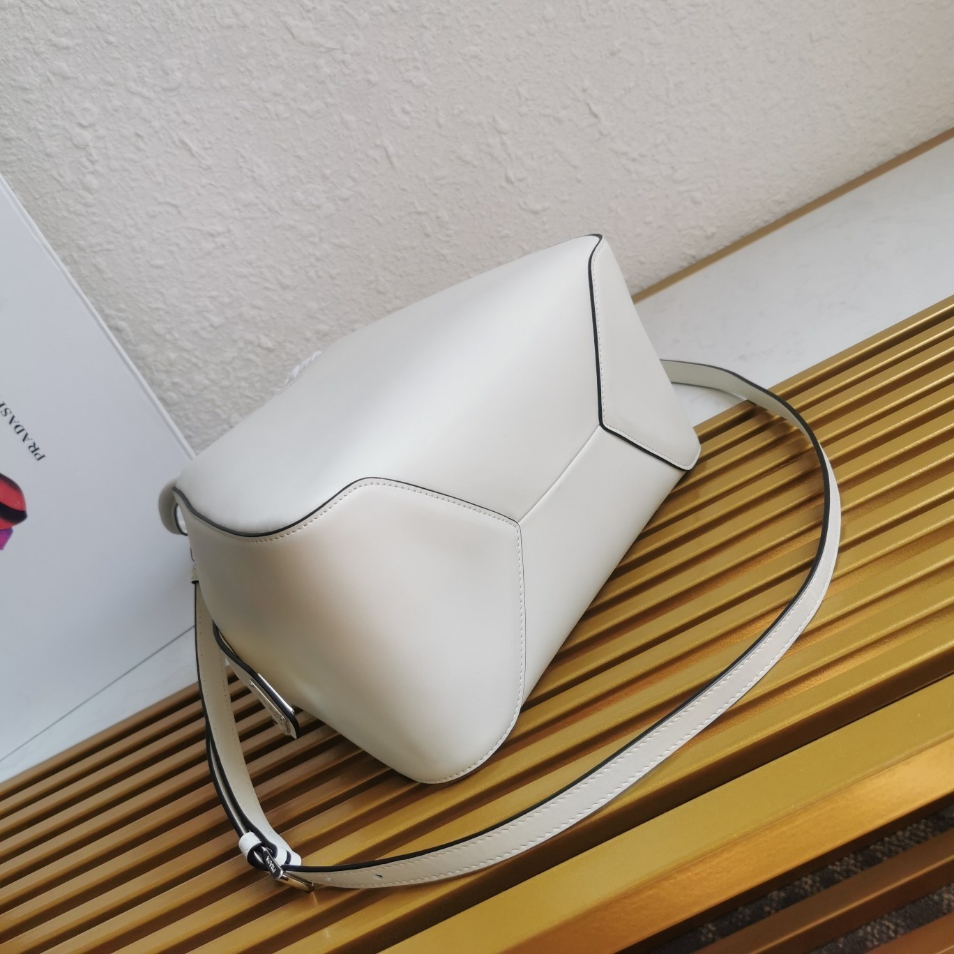 Prada Supernova Small Handbag In White Leather 961