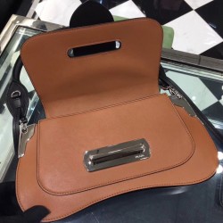 Prada Sidonie Shoulder Bag In Brown/Black Leather 983