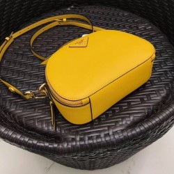 Prada Odette Yellow Saffiano Leather Bag 537