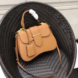 Prada Camel Large Sidonie Saffiano Leather Bag 475