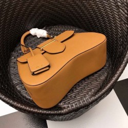 Prada Camel Large Sidonie Saffiano Leather Bag 475