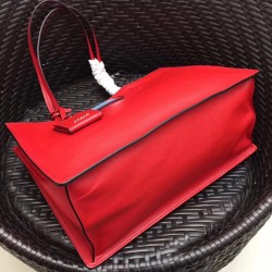 Prada Etiquette Tote Bag In Red Calf Leather 499