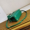 Prada Mini Galleria Bag In Green Saffiano Leather 557