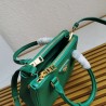 Prada Mini Galleria Bag In Green Saffiano Leather 557