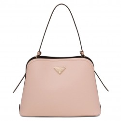 Prada Matinee Small Bag In Powder Saffiano Leather 595