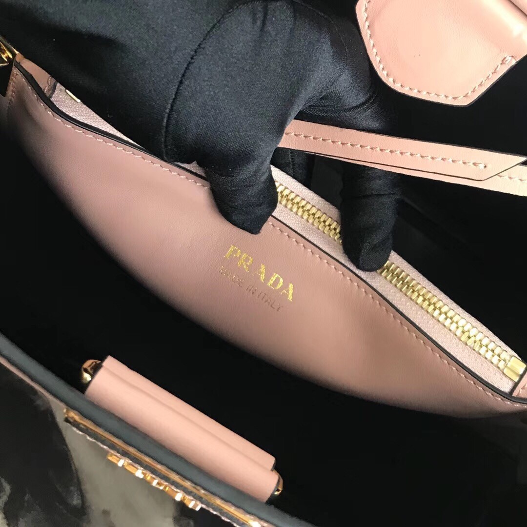 Prada Matinee Tote Bag In Powder Saffiano Leather 164