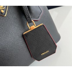 Prada Double Mini Bag In Black Saffiano Leather 570