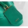 Prada Double Mini Bag In Green Saffiano Leather 436