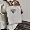 Prada Galleria Micro Bag In White Saffiano Leather 458