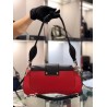 Prada Sidonie Shoulder Bag In Red/Black Leather 746