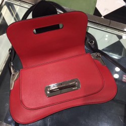 Prada Sidonie Shoulder Bag In Red/Black Leather 746