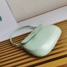 Prada Aqua Brushed Leather Cleo Shoulder Bag with Flap 804