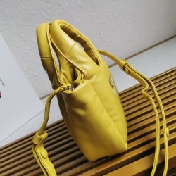 Prada Small Top-handle Bag in Yellow Nappa Leather 828