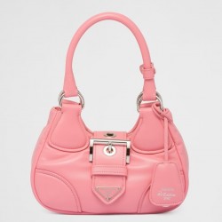 Prada Moon Bag in Pink Padded Nappa Leather 917