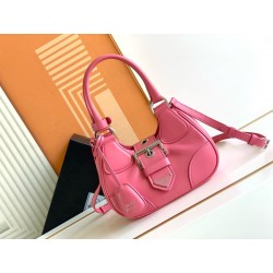 Prada Moon Bag in Pink Padded Nappa Leather 917