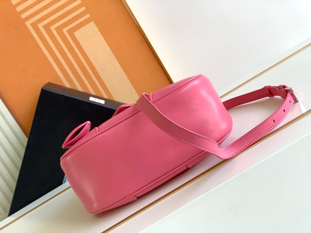 Prada Moon Bag in Pink Padded Nappa Leather 917