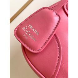 Prada Moon Bag in Pink Padded Nappa Leather 917