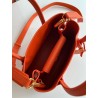 Prada Double Mini Bag In Orange Saffiano Leather 178