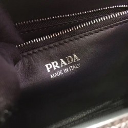 Prada Monochrome Top Handle Bag In Black Saffiano Leather 796