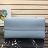 Prada Monochrome Bag In Pale Blue Saffiano Leather 752