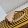 Prada Triangle Pouch Bag In Beige Leather  300