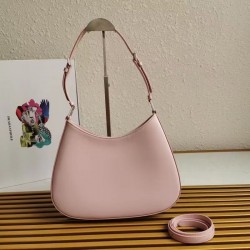 Prada Cleo Shoulder Large Bag In Pink Brushed Leather 983