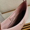 Prada Cleo Shoulder Large Bag In Pink Brushed Leather 983