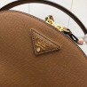 Prada Odette Camel Saffiano Leather Bag 680