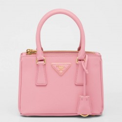 Prada Mini Galleria Bag In Pink Saffiano Leather 399