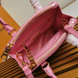 Prada Mini Galleria Bag In Pink Saffiano Leather 399