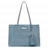 Prada Etiquette Tote Bag In Blue Calf Leather 421