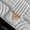 Prada Medium Diagramme Flap Bag In White Calfskin 433