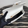 Prada Medium Diagramme Flap Bag In White Calfskin 433