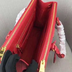 Prada Medium Galleria Bag In Red Saffiano Leather 109