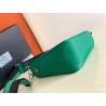 Prada Triangle Shoulder Bag In Green Saffiano Calfskin 472