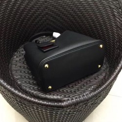 Prada Black Saffiano Leather Double Bag 685