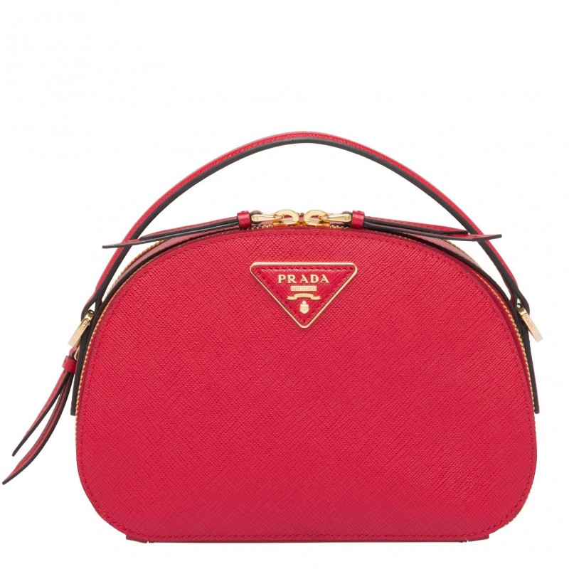 Prada Odette Red Saffiano Leather Bag 639