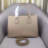 Prada Medium Galleria Bag In Grey Saffiano Leather 796