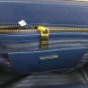 Prada Medium Galleria Bag In Blue Saffiano Leather 811