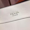 Prada Margit Shoulder Bag In White Calfskin 833