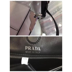 Prada Margit Shoulder Bag In White Calfskin 833