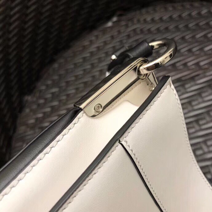 Prada Small Margit Bag In White Calfskin 109