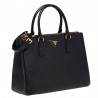 Prada Medium Galleria Bag In Black Saffiano Leather 896