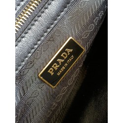 Prada Symbole Small Bag In Black/Beige Jjacquard Fabric 920