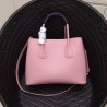 Prada Bicolor Double Medium Pink Saffiano Bag 389